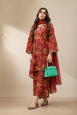 Somiya Premium Floral Pure Cotton Suit Set
