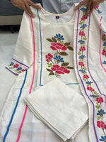 Rita Floral Printed Muslin Suit Set with Dupatta