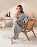 Premium Magenta Purple Embroidered Chanderi Silk Suit Set with Chinnon Dupatta